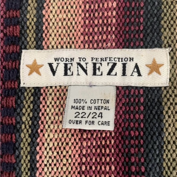 Venezia Multicolor Striped Fabric - Picture 3 of 3